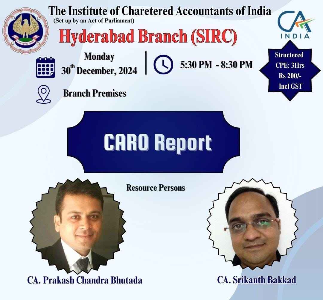 Seminar on CARO REPORT