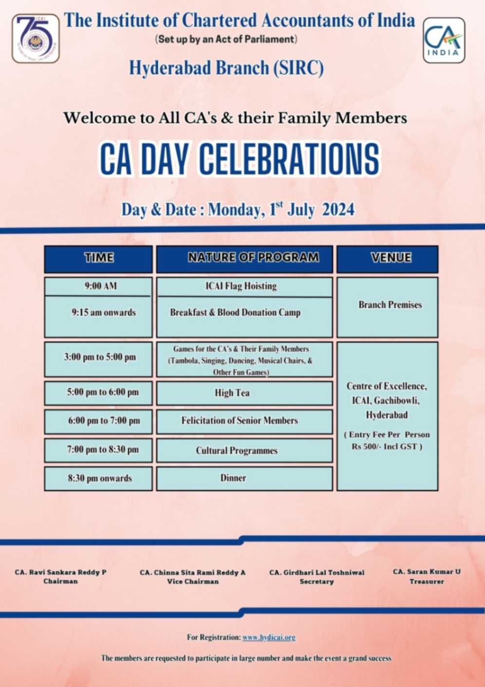 CA Day Celebrations