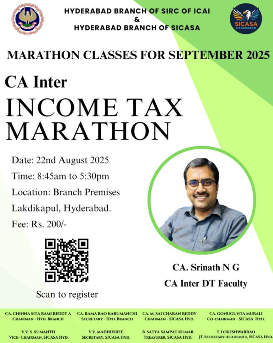 MARATHON CLASSES FOR CA INTER ON DIRECT TAXES