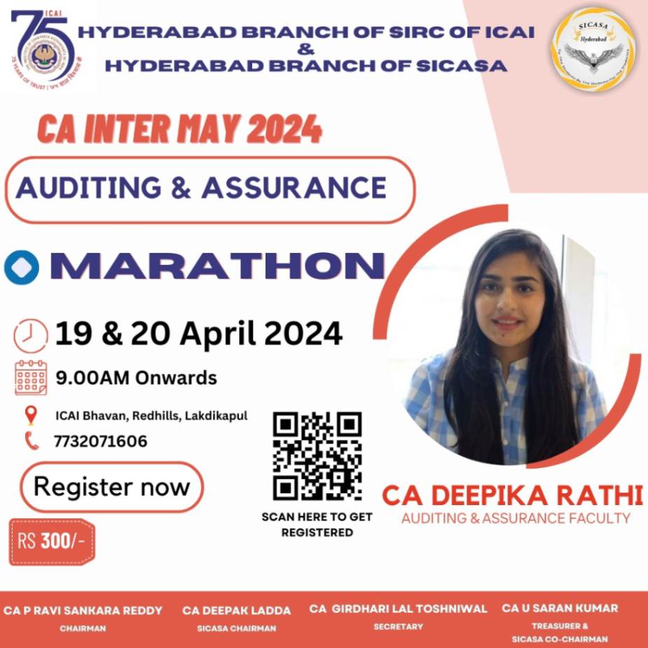 Two Days Marathon on CA Inter Auditing & Assurance for May 2024 Exams