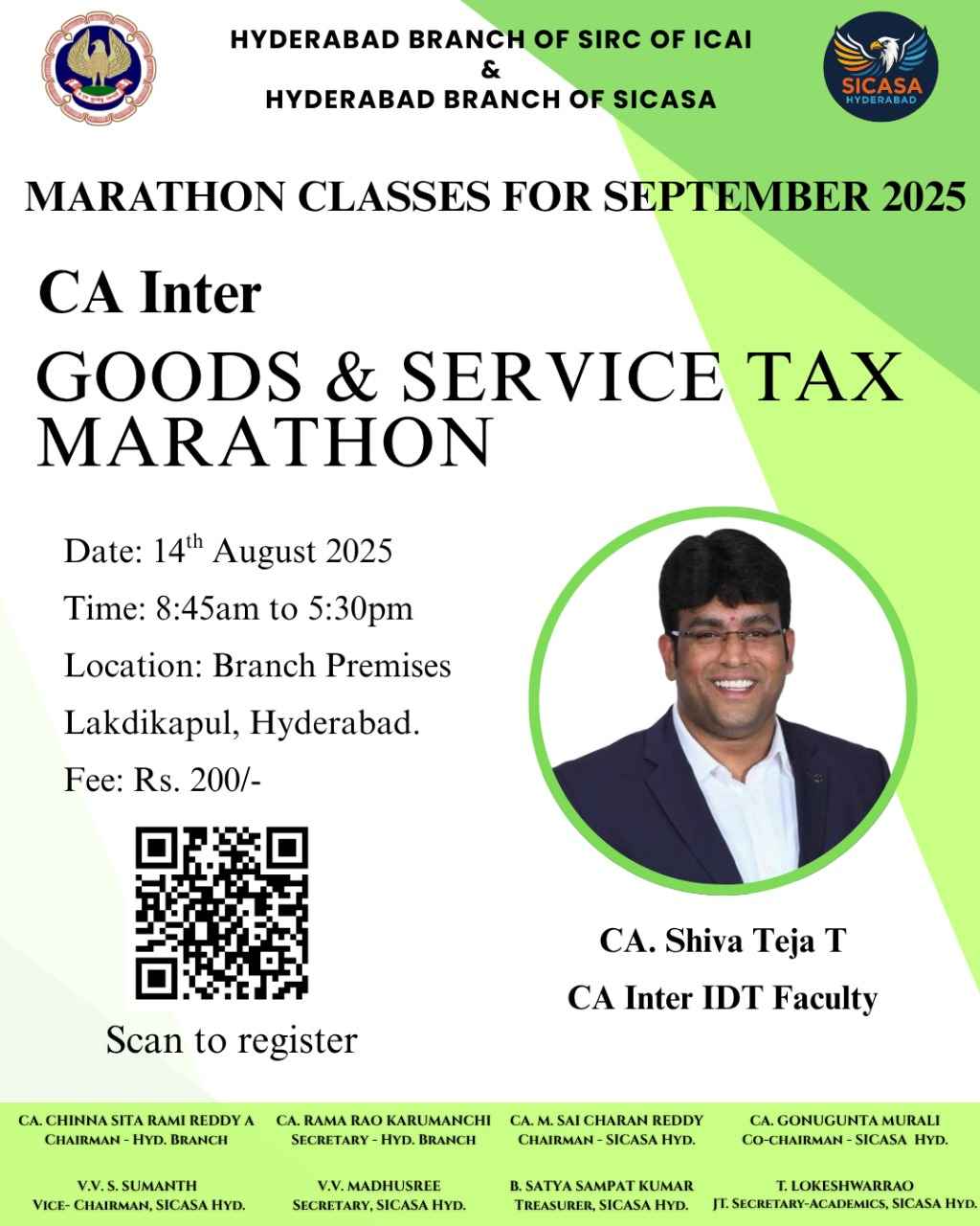 MARATHON FOR CA INTER ON GOODS & SERVICE TAX