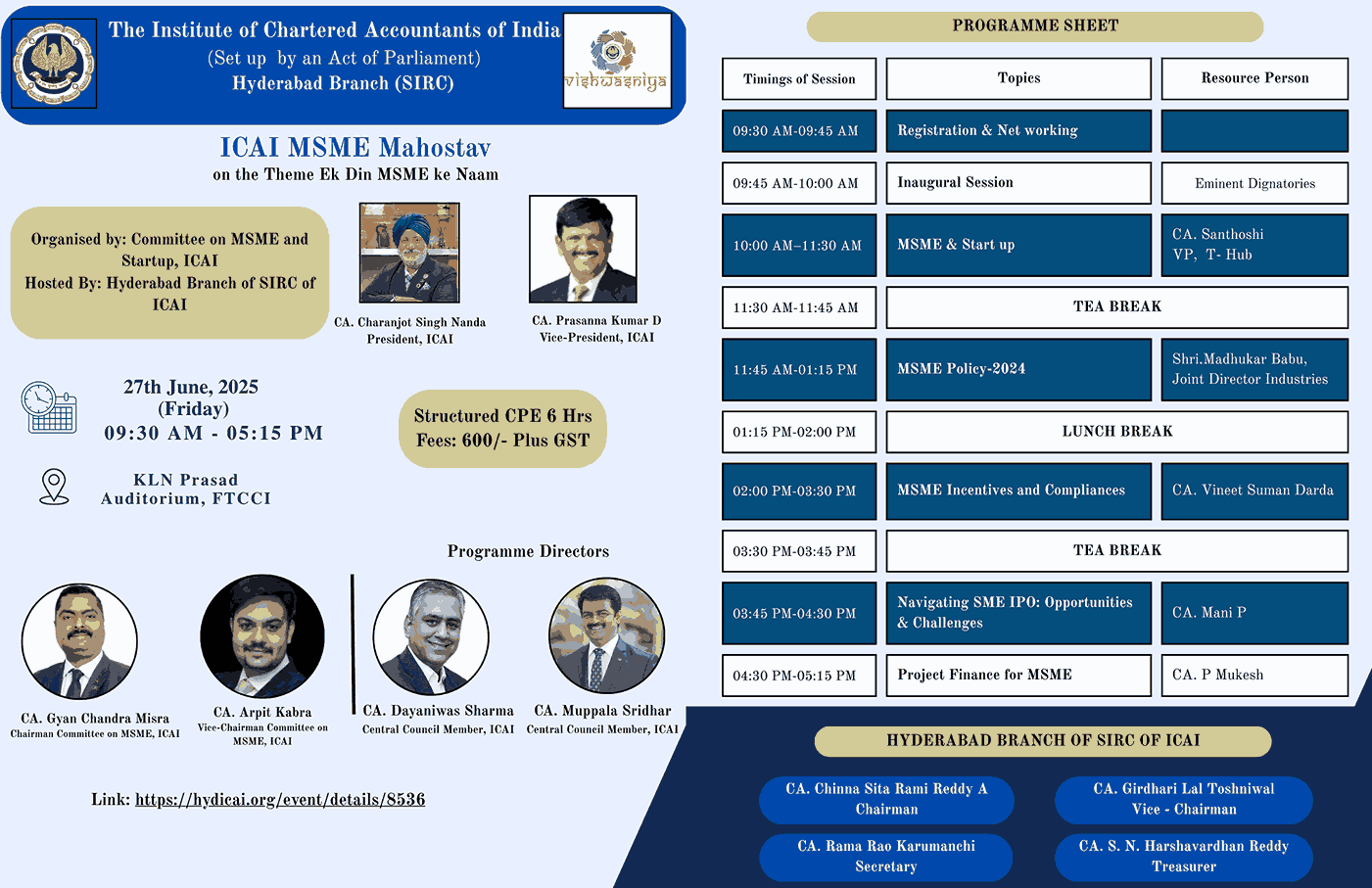 ICAI MSME MAHOSTAV - Ek Din MSME Ke Naam