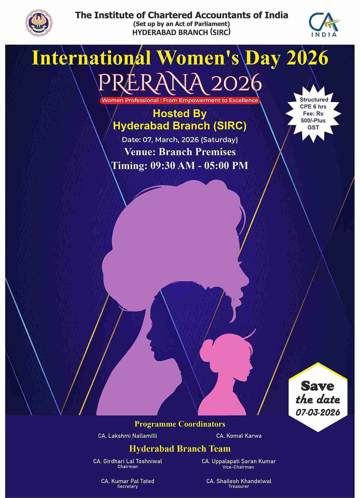 International Women's Day 2026 (PRERANA 2026)