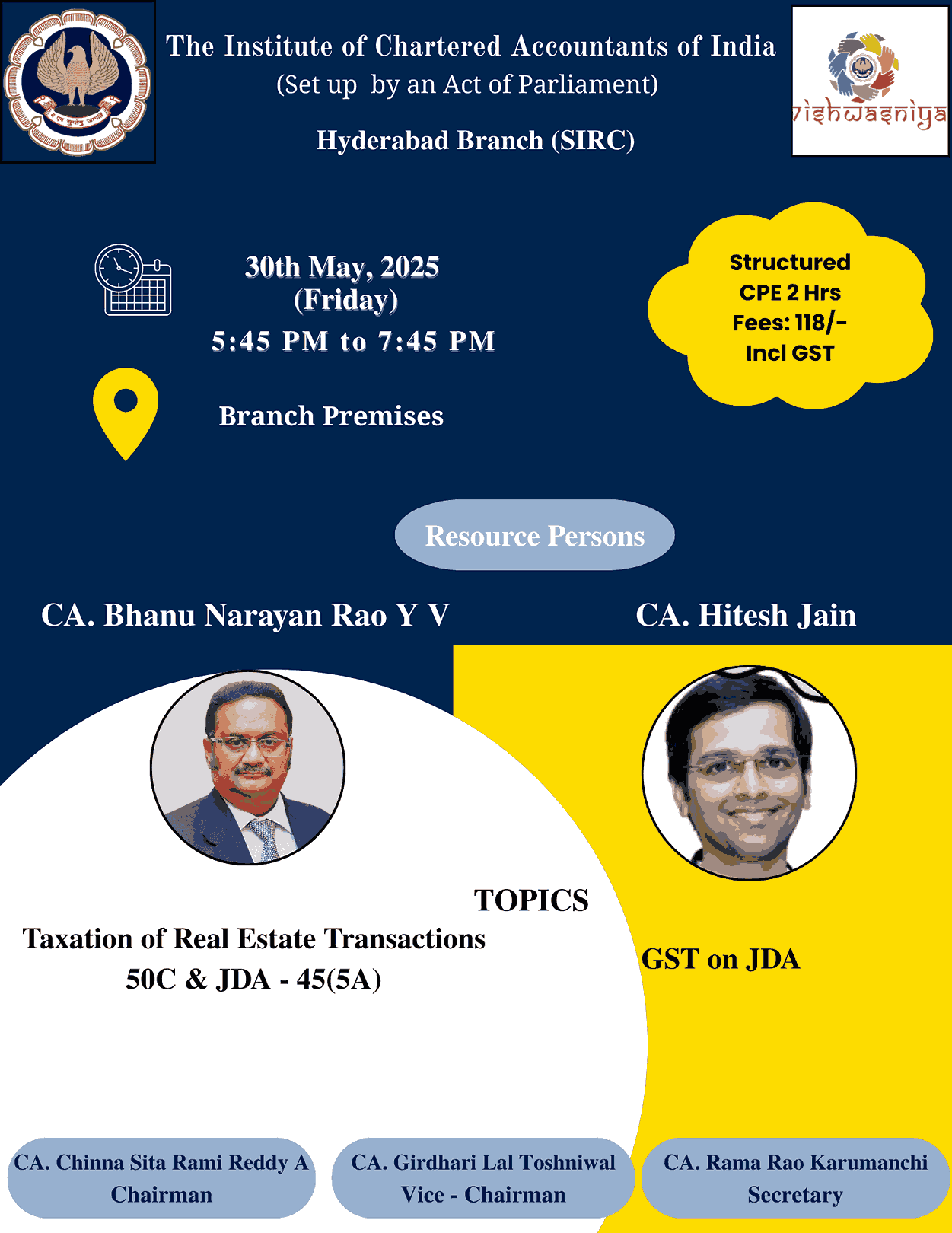 Taxation of Real Estate Transactions 50C & JDA - 45(5A), GST ON JDA