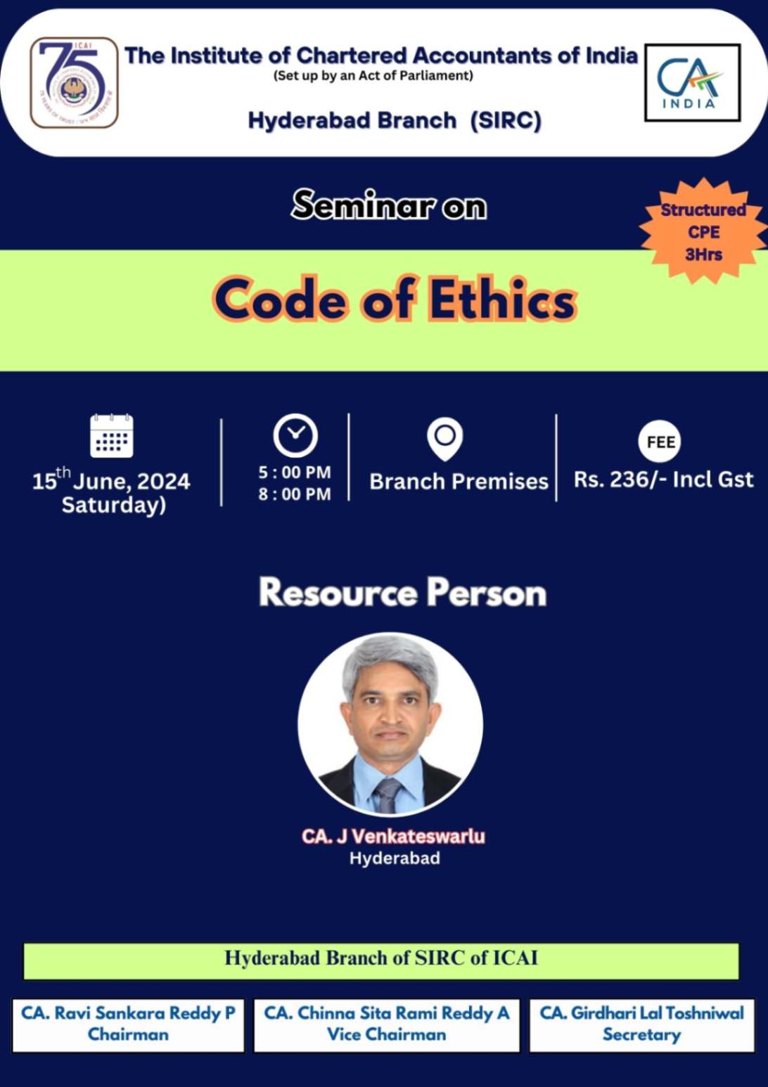 Seminar on Code of  Ethics 