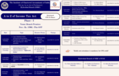 A to Z Income Tax Act