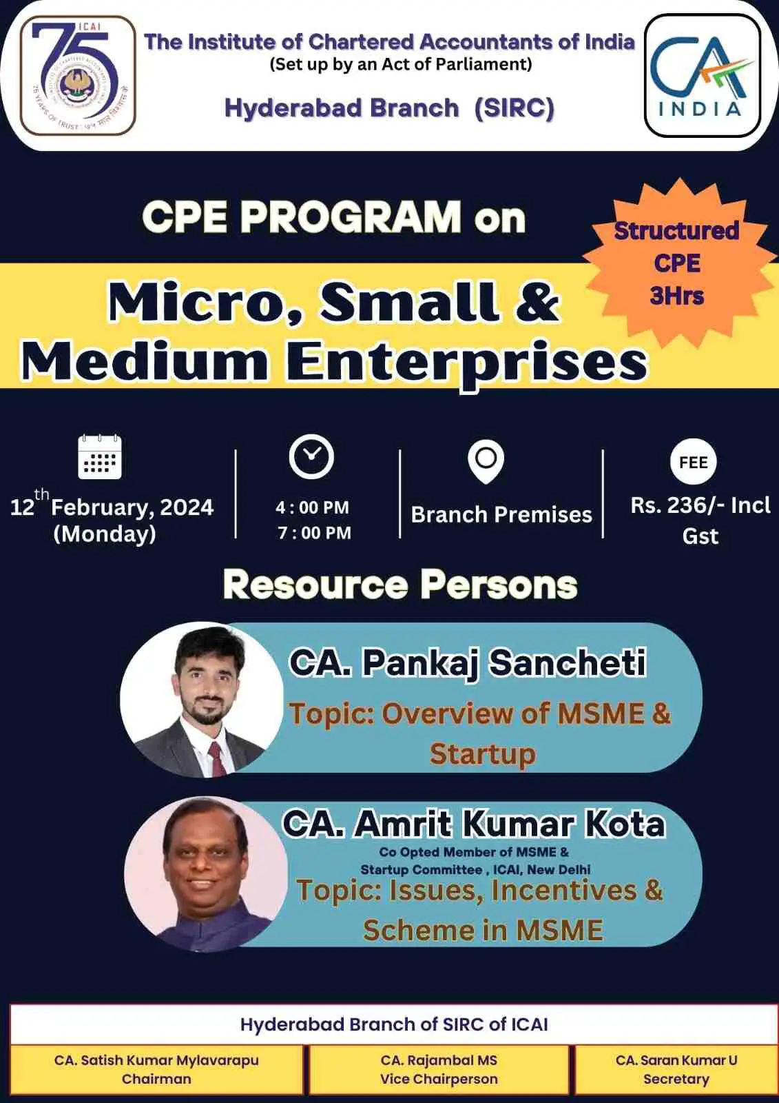 CPE Program on Micro, Small & Medium Enterprises