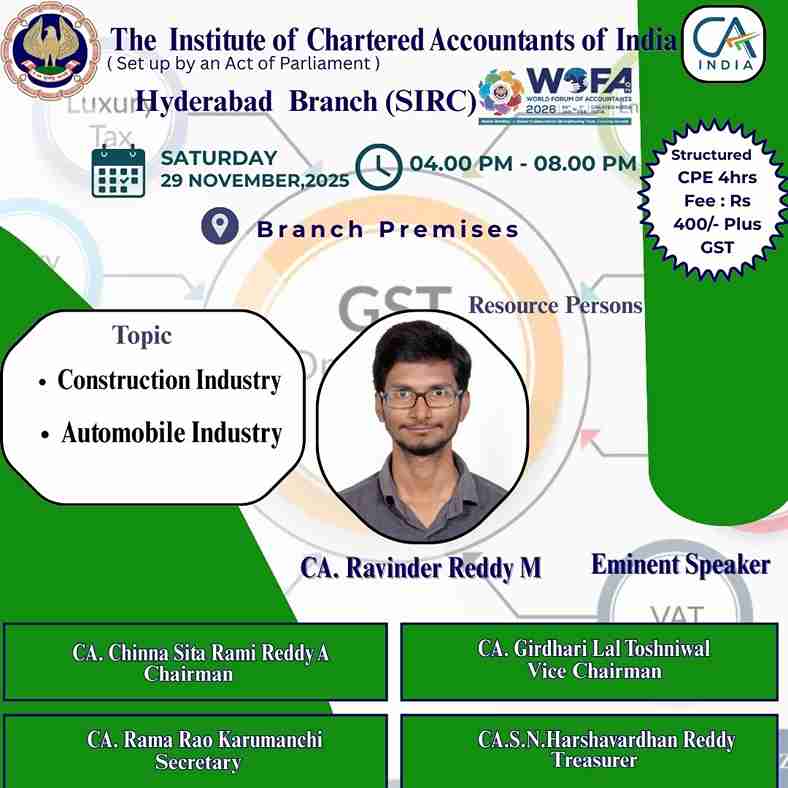 Seminar on Construction Industry and Automobile Industry