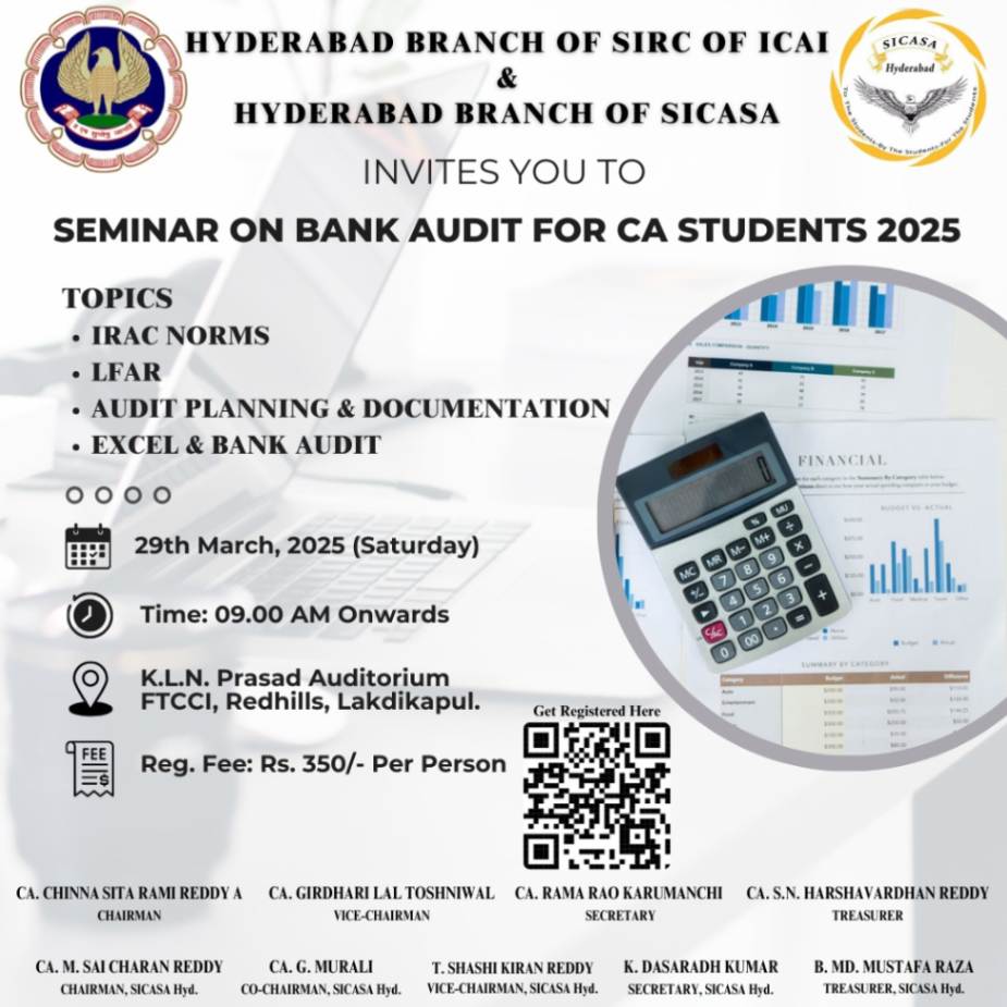 Seminar on BANK AUDIT for CA Students