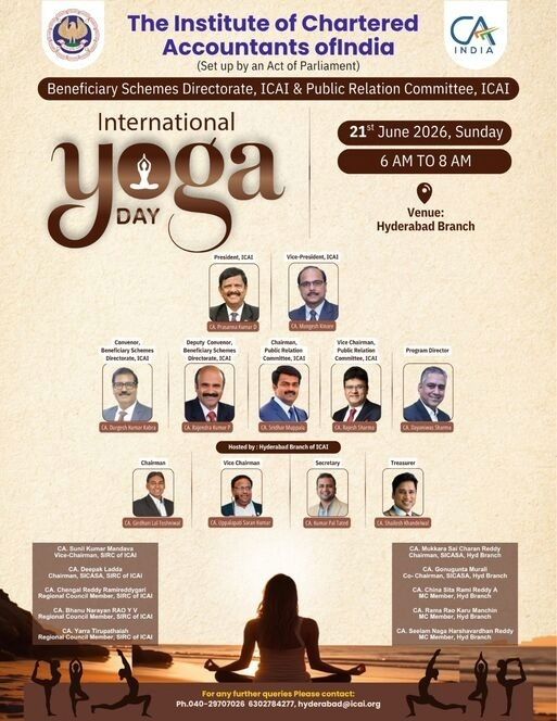 International Yoga Day   21st June 2026, Sunday