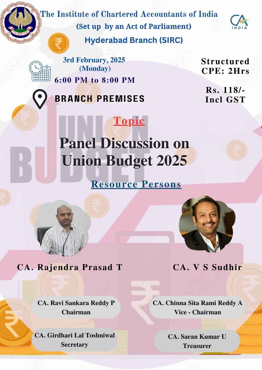 Panel Discussion on Union Budget 2025