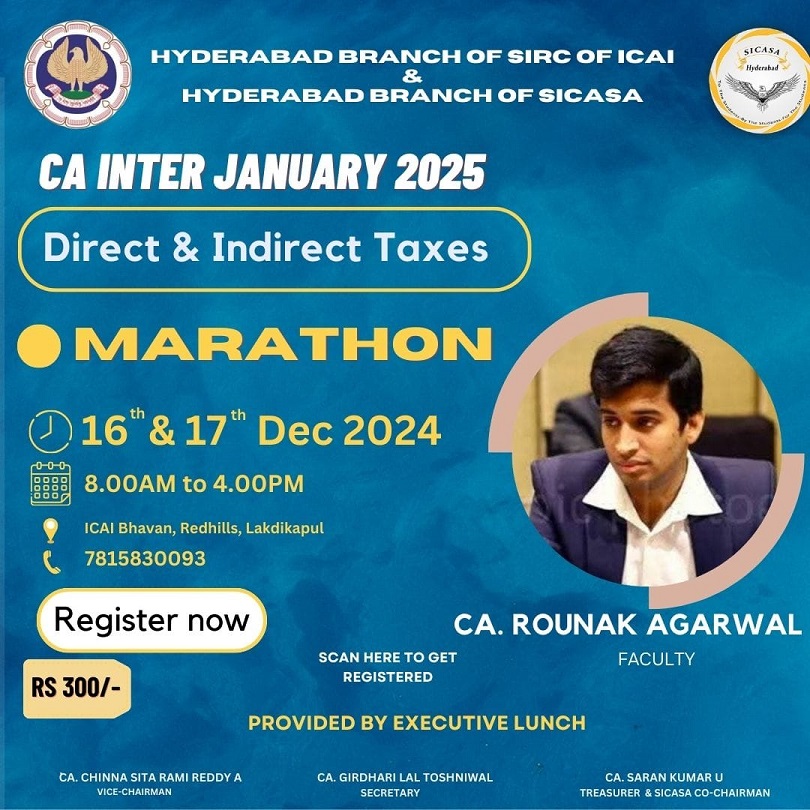 MARATHON CLASSES FOR CA INTERMEDIATE STUDENTS