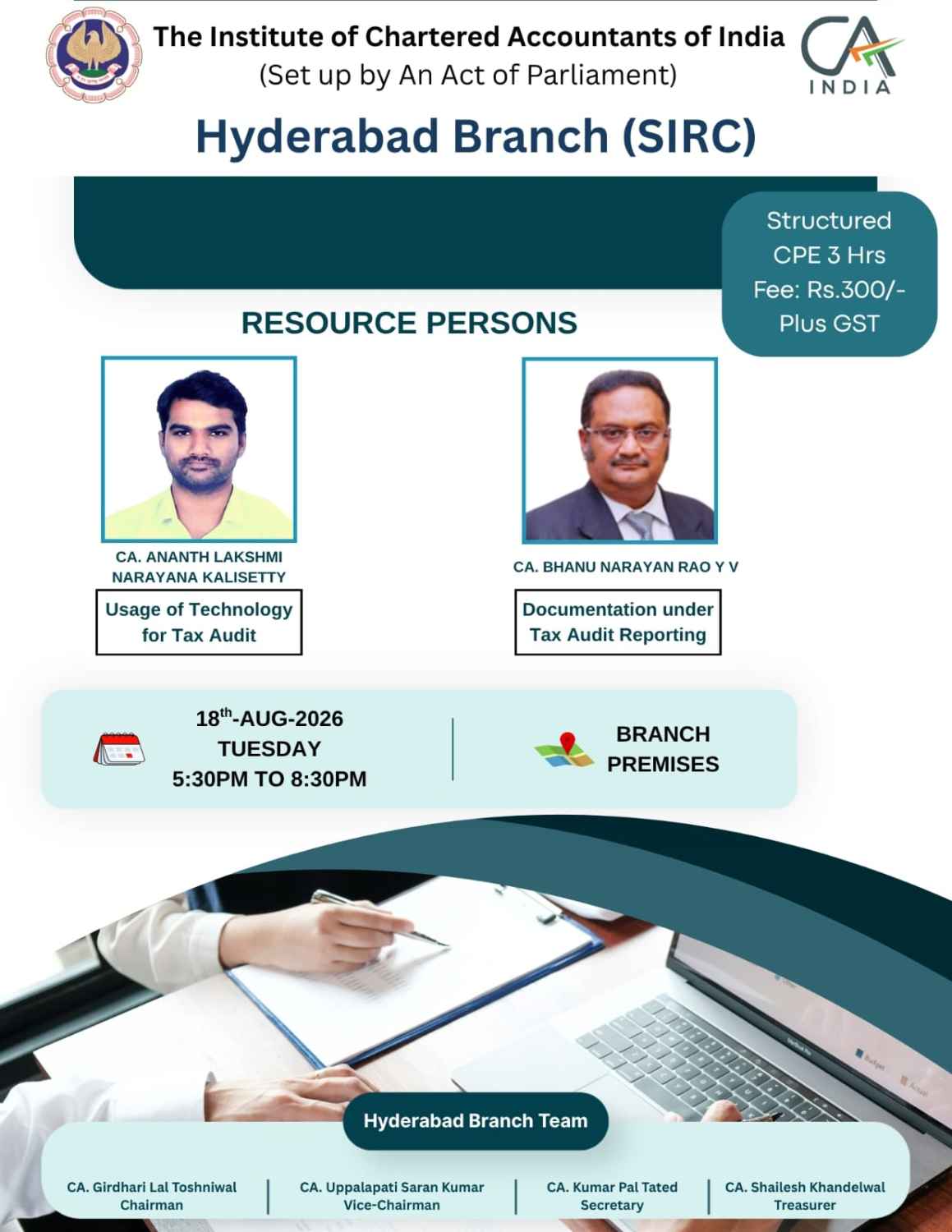  Seminar on Usage of Technology for Tax Audit & Documentation under Tax Audit Reporting