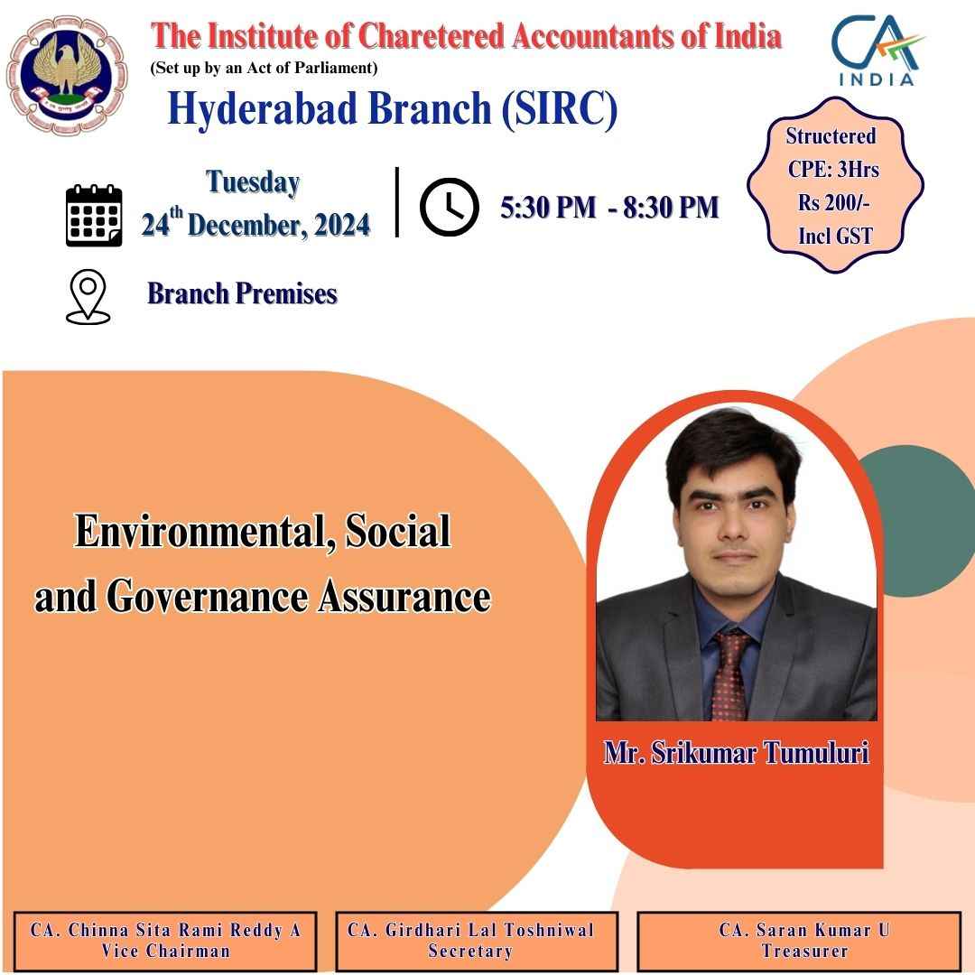 Seminar on Environmental, Social and Governance Assurance