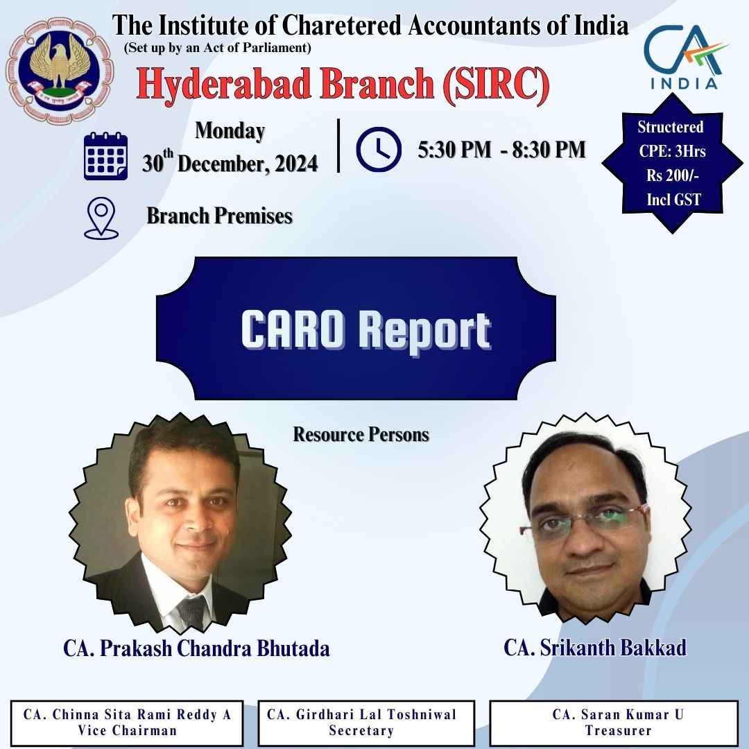 Seminar on CARO REPORT