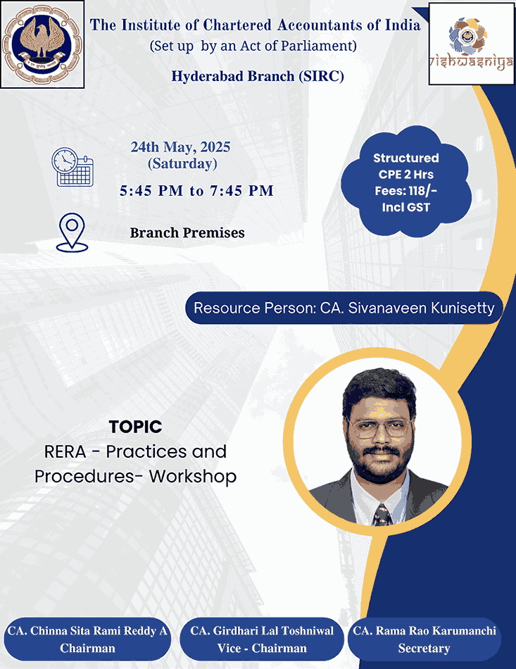 RERA - practices and procedures- workshop