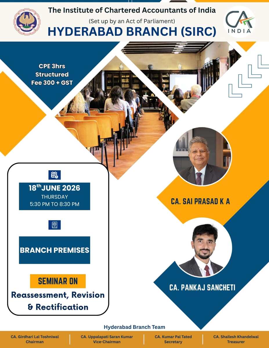 Seminar on Reassessment, Revision  &  Rectification