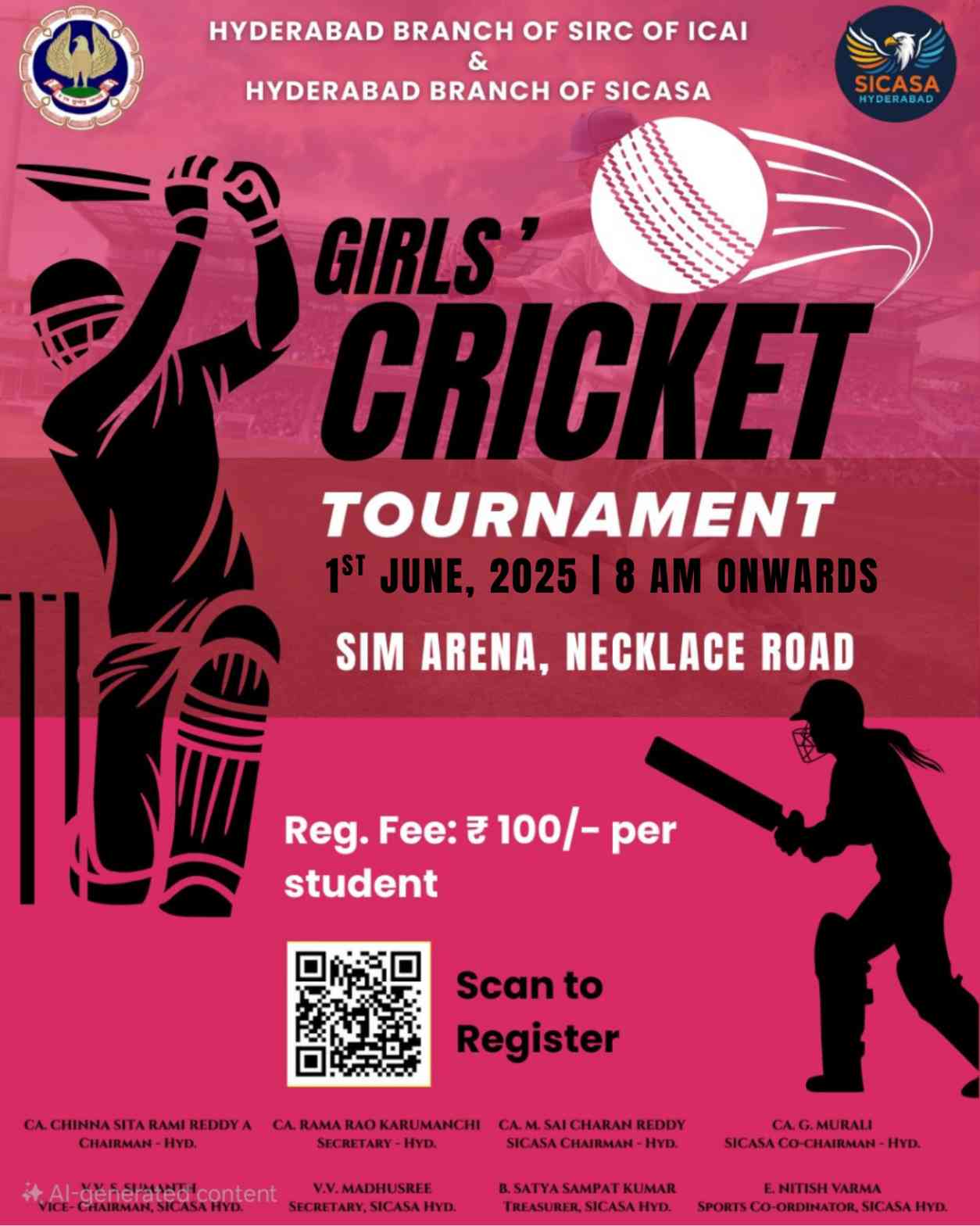SPORTS CARNIVAL FOR CA STUDENTS (Box Cricket for Girls)