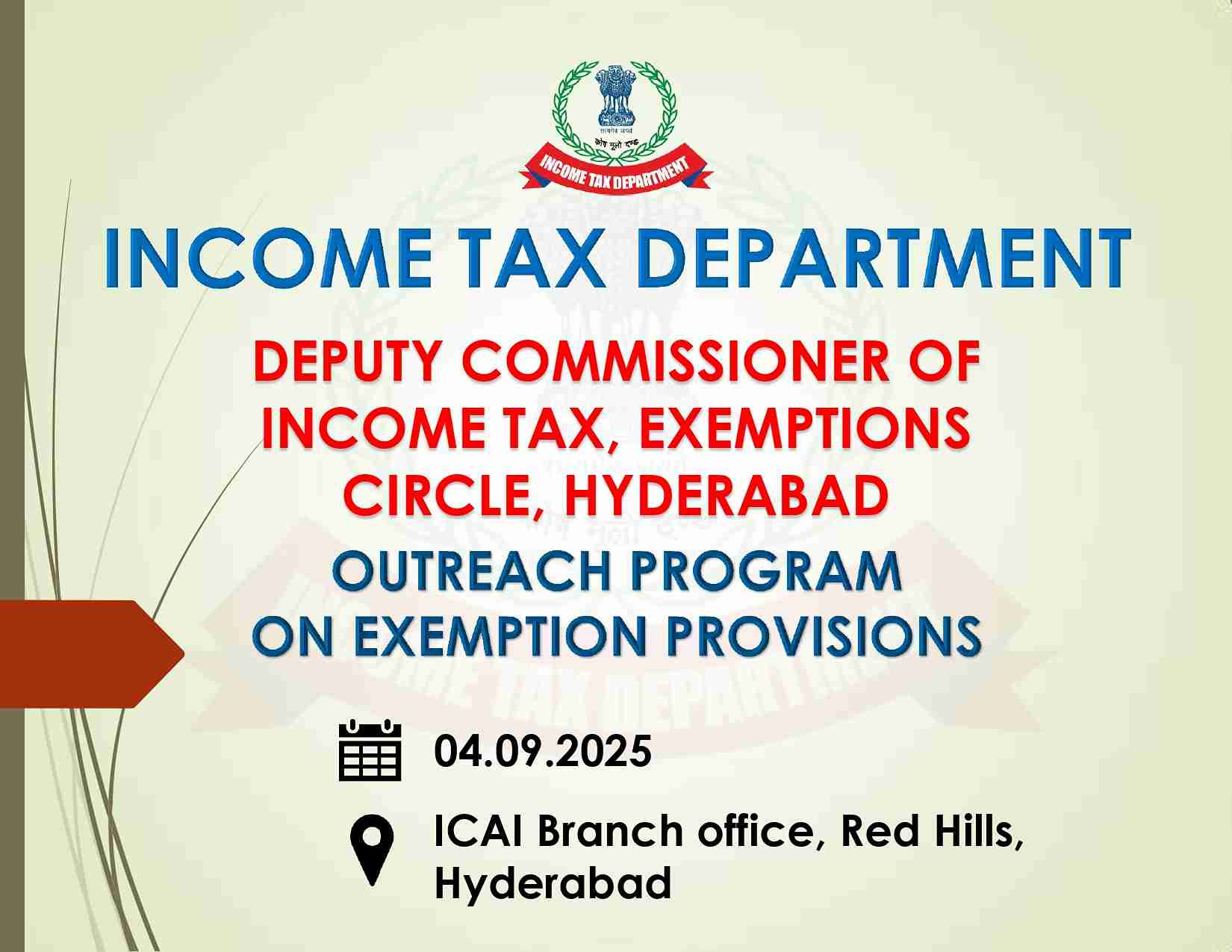OUTREACH PROGRAM  ON EXEMPTION PROVISIONS