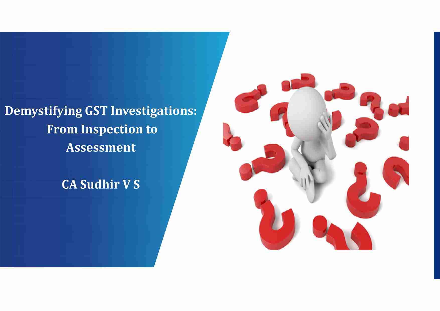 2 Days Workshop on CA’s TOOLKIT: PRACTICAL GUIDE TO APPEALS & REPRESENTATION 