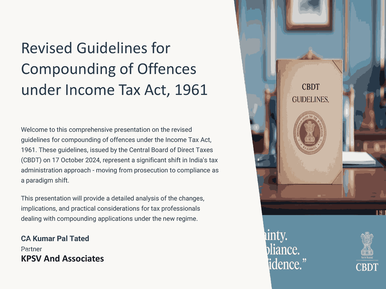 Revised Guidelines for Compounding of Offences under Income Tax Act, 1961