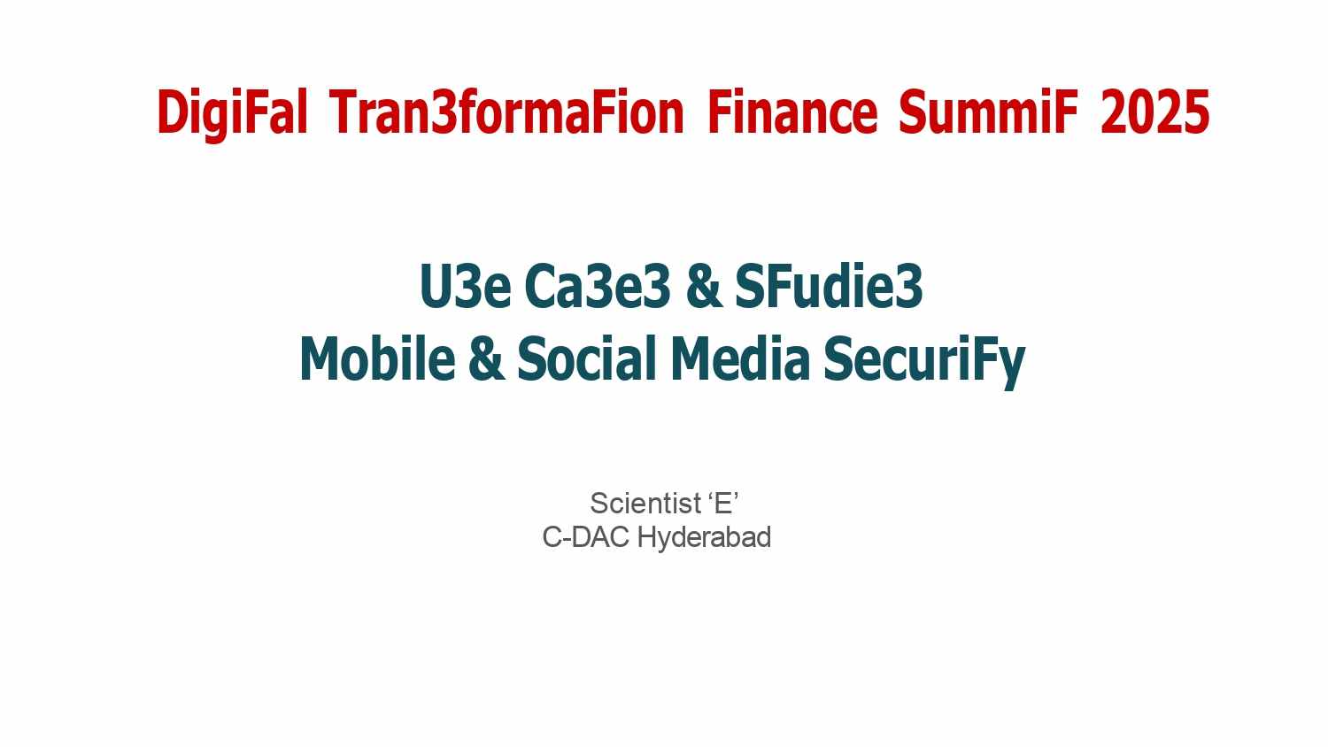 DIGITAL TRANSFORMATION (DX) FINANCE SUMMIT 2025