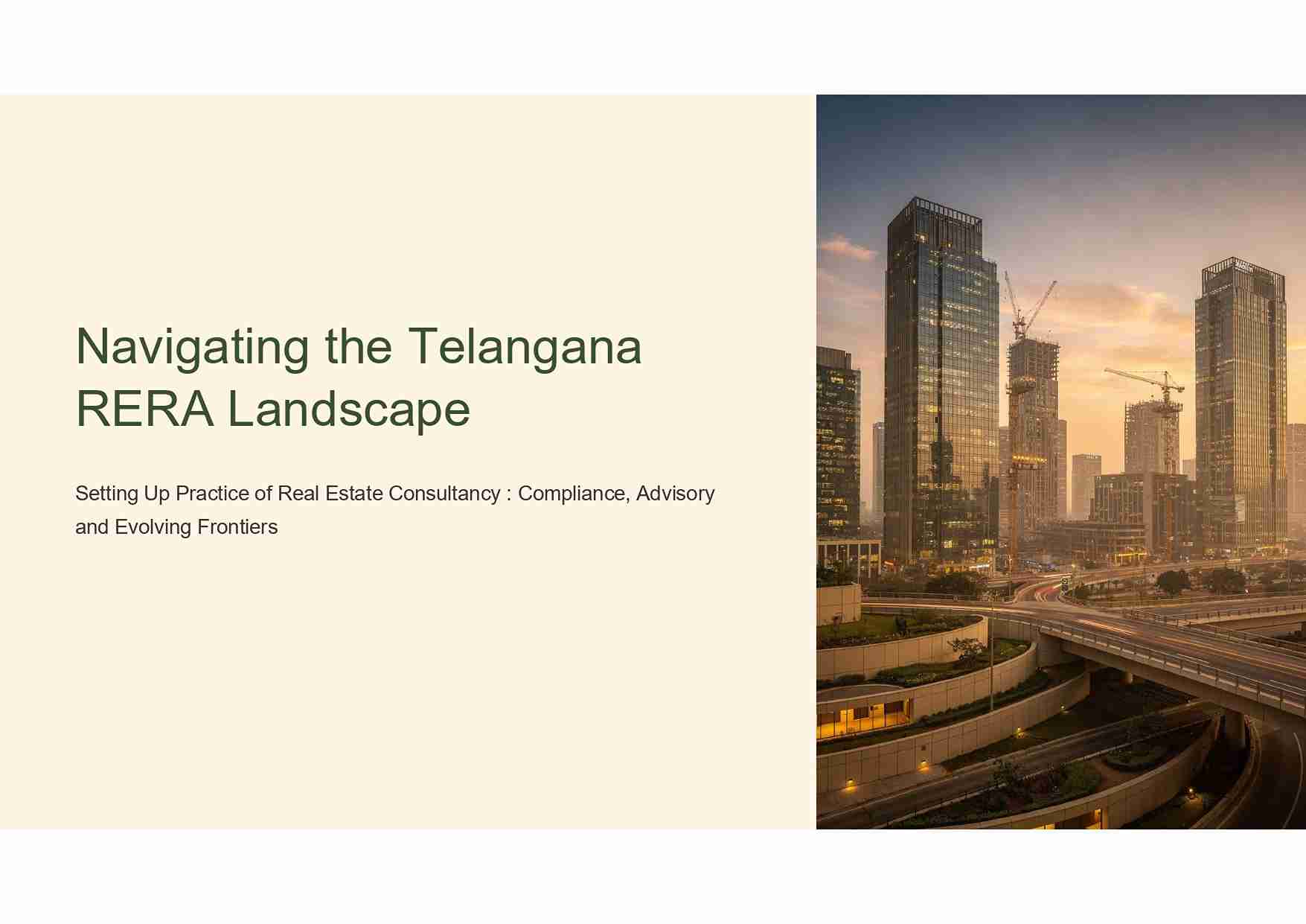 6 Days Workshop on Setting Up Practice of Real Estate Consultancy: Compliance, Advisory & Evolving Frontiers